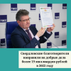 Свердловские благотворители направили на добрые дела более 19 миллиардов рублей в 2022 году - УралДобро