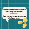 Общественная организация «Вместе ради жизни» запустила благотворительную акцию «Рубль в день» - УралДобро